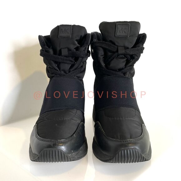 Athleisure | Michael Kors Shay Sneaker Boot "Blacked Out" Nylon | Winter Utility - Picture 3 of 11